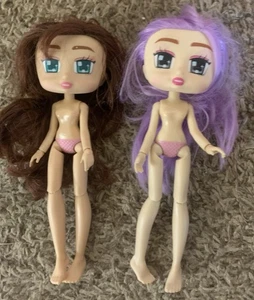 Konvolut 2 kastige Mädchen Puppen - Bild 1 von 2