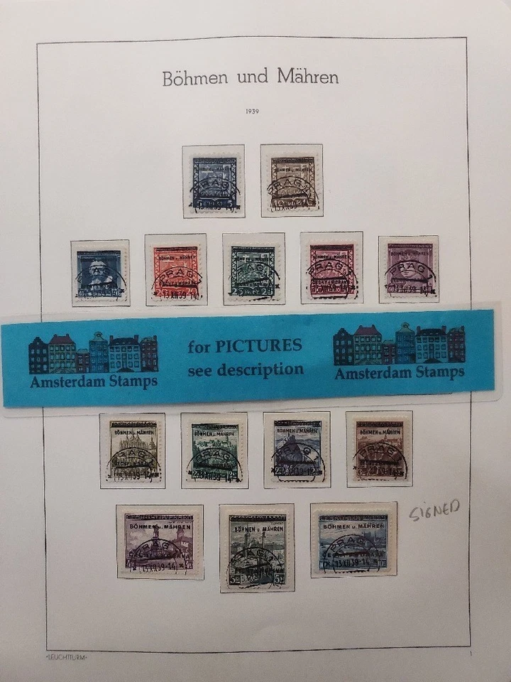 Germany Bohmen + General vf used collection on pages High CAT Value TOP! - Image 1 of 1