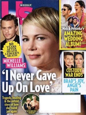 Us Weekly Dec. 17 2018 Michelle Williams Heath Ledger Nick Jonas Priyanka Chopra - Image 1 of 4