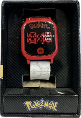 Reloj - Pokemon - Reloj Pulsera Digital Pantalla Táctil Rojo/Blanco Luz LED con Caja NUEVO Foto 1 de 4