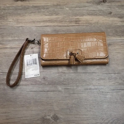 Tommy Hilfiger Borla Bolso sin asas Cartera Mujer Marrón 8"x 4" Foto 1 de 4