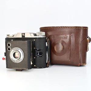 Vintage Ansco Flash Clipper 616 Roll Film Camera 1930s-50s W/Case & Film Inside - Picture 1 of 14