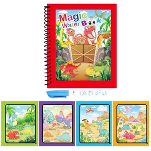 Animal Watercolor Painting Book Reusable Coloring Books Education and Learning - Picture 1 of 17