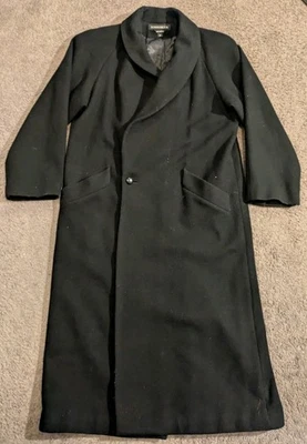 Donnybrook Wool Blend Black Overcoat Women's 10 - Image 1 of 4