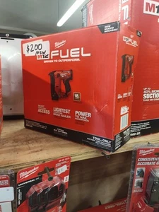 Milwaukee 2541-20 M12 FUEL 12-Volt Lithium-Ion Brushless Cordless 18-Gauge 1-1/2 - Picture 1 of 3