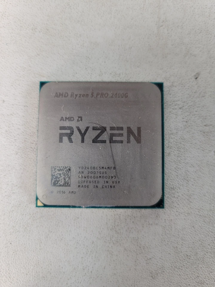 AMD Ryzen 5 Pro 2400G 3.6Ghz Socket AM4 CPU Computer Processor YD240BC5M4MFB - Image 1 of 1
