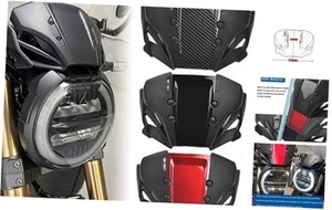 Motorcycle Windshield Front Screen Wind Deflectors Protector Flyscreen - Picture 1 of 8