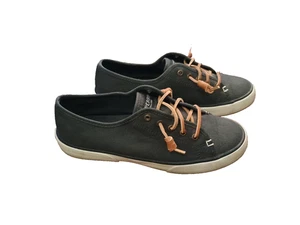 SPERRY PIER VIEW Navy Blau STS95729 SLIP ON CANVAS SNEAKER Leder Schnürsenkel 7,5 - Bild 1 von 10