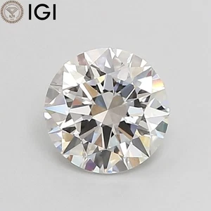 ROUND Shape 1.20 CARAT IGI Certificate E Color VS1 Clarity CVD Lab Grown Diamond - Picture 1 of 10