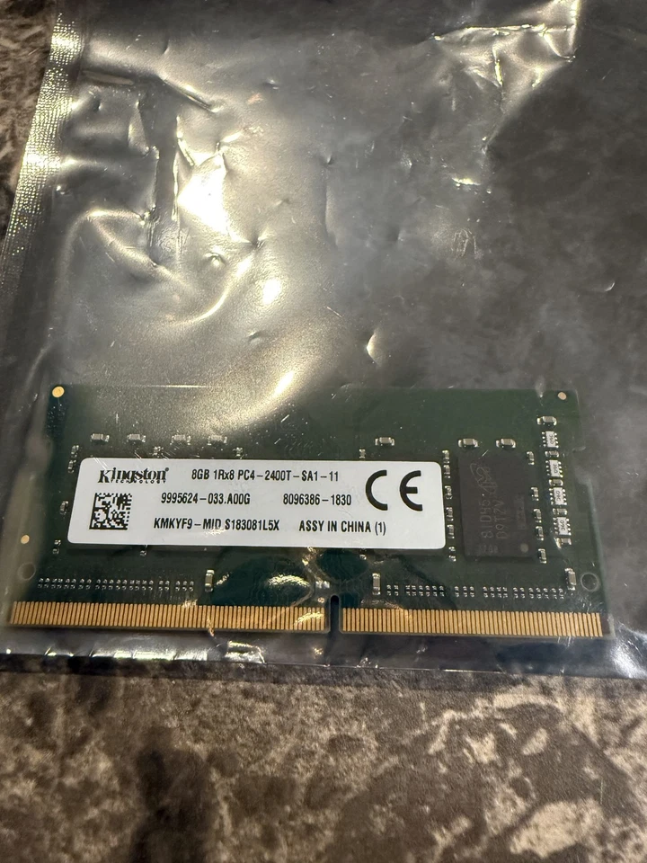 Kingston 8GB (1x8GB) 1RX8 PC4-2400T DDR4 SODIMM Laptop Memory RAM - Image 1 of 1
