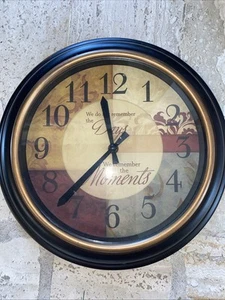 Remember the Moments Wanduhr Inspirierende Wohndeko Uhr - Bild 1 von 4