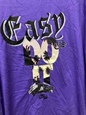 Vintage Rare Nike Easy Does It Men’s/Unisex T Shirt; Purple; 3XL; New With Tags - Image 1 of 4