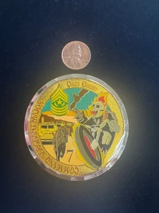 Huge 310th Sustainment Command Expeditionary New Dawn Grey Ghost Challenge Coin - Picture 1 of 2