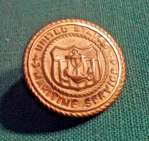 Vintage United States Maritime Service Uniform Button Superior Quality Anchor - Picture 1 of 3