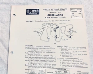 1961 Oldsmobile 98 Super 88 Original GM Guide-Matic Service/Repair Info 61 NOS - Picture 1 of 5