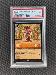 2023 Disney Lorcana EN P1 Goofy Muskateer Gamescom 2023 Promo #12 PSA 9 Mint - Picture 1 of 2