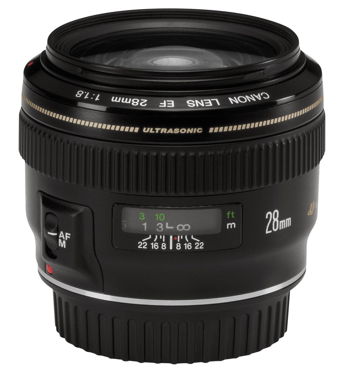 【中古並品】Canon EF 28mm f/1.8 Canon 28mm f/1.8 USM EF-Mount Lens {58}