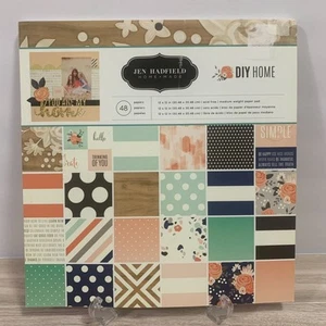 Jen Hadfield Zum Selbermachen Zuhause 12 x 12 Papierblock Papierhandwerk Handwerk #13 - Bild 1 von 15