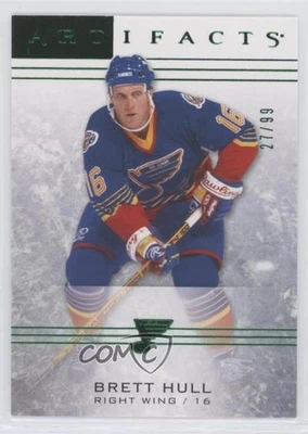 2014-15 Upper Deck Artifacts Emerald /99 Brett Hull #28 HOF - Image 1 of 2