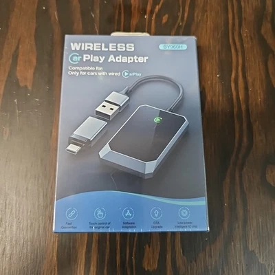 Adaptador inalámbrico Carplay se convierte con cable a inalámbrico BY960H - negro/plateado Foto 1 de 4