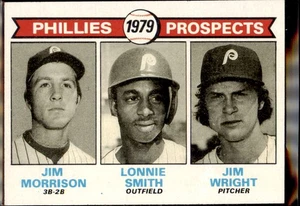 Topps #722 Phillies 1979 Prospects (Jim Morrison / Lonnie Smith / Jim Wright - Bild 1 von 2