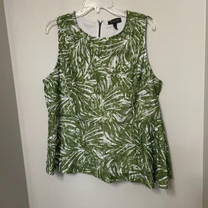 The Limited Damen Schößchen grün Spitze über gefüttert ärmellos Top Reißverschluss hinten Gr. 0X - Bild 1 von 10