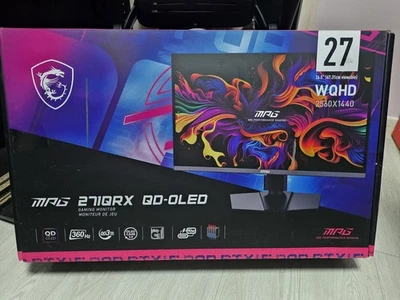MSI MPG 271QRX QD-OLED, 27 OLED Gaming Monitor, 2560 x 1440 (QHD), OLED 0.03ms - Image 1 of 4