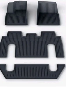 WeatherTech FloorLiner for 2019-2020 Tesla Model X - Full Set, Black, 141 - Foto 1 di 1