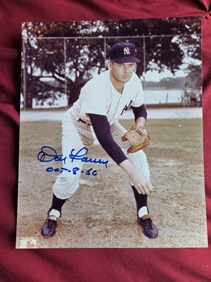 Don Larsen-Signed Color 8 x 10 Photo Perfect Game(10-8-1956)Yankees - Image 1 of 2