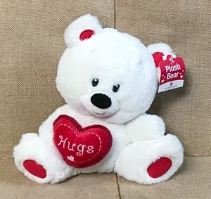 Tarjetas Carlton Oso de Peluche Blanco con Corazón Peluche Animal San Valentín Romance - Imagen 1 de 6