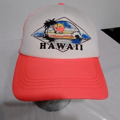 Boné Billabong clássico havaiano surf gráfico caminhoneiro laranja Snapback vintage - Imagem 1 de 4
