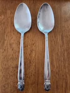 Holmes & Edwards PRINCIPESSA DANESE Silverplate 2 cucchiai grandi da porzione - Foto 1 di 5