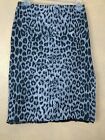 Rampage Leopard over Dragon Print Pencil Sexy Side Vent Skirt&#160;Size 3