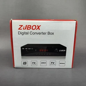 Digital TV Converter Box ATSC Cabal Box - ZJBOX for Analog HDTV Live 1080P - Picture 1 of 7