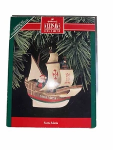 Hallmark Keepsake Ornament Santa Maria 1992 Christmas American Commemorative - Picture 1 of 10