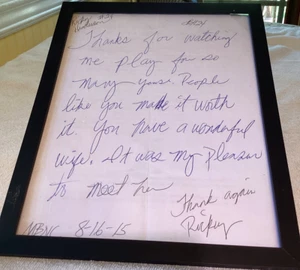 RICKEY HENDERSON YANKEES HOF SIGNED Authentic Letter To: Husband about Wife 8-15 - Picture 1 of 17