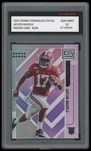 JAYLEN WADDLE 2021 PANINI CHRONICLES STATUS 1ST GRADED 10 ROOKIE CARD DOLPHINS - Bild 1 von 1
