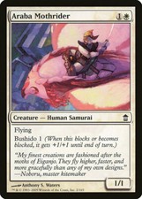 Magic MTG Tradingcard Saviors of Kamigawa 2005 Araba Mothrider 2/165