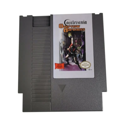 🦇 Castlevania: Overflow Darkness – 8-Bit NES Game Cartridge | Hardcore Fan Hack - Image 1 of 4