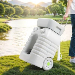 12 Gallonen Tragbare Spüle 45L Handwaschstation Beckenständer Wohnmobil Reise Camping - Bild 1 von 10