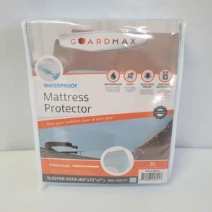 Guardmax Mattress Protector Cover Waterproof Blue Fitted Sleeper Sofa 60x72x7 - Picture 1 of 7