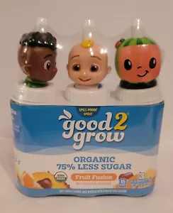 GOOD 2 GROW 3-PACK JUICE TOPPERS w/BOTTLES of COCOMELON'S JJ, CODY & WATERMELON - Picture 1 of 2