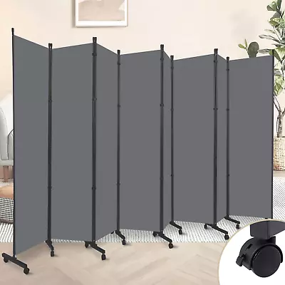 8-панельный комнатный разделитель/колеса, тканевая перегородка для офиса - Изображение 1 из 4