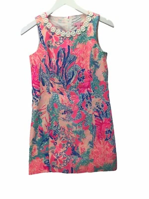 Girl’s Lilly Pulitzer Tropical Shift Dress Size 14 Spring & Summer! - Image 1 of 4
