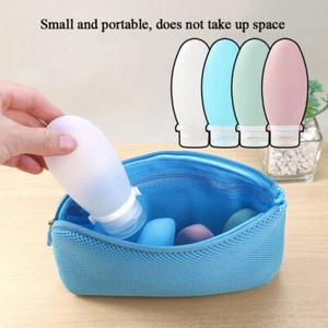 Silicone Lotion Squeeze Tube Shampoo Gel Container Travel Size Makeup Tool Empty - Picture 1 of 16