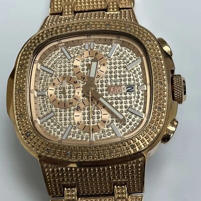 JBW Women's JB-6210-k Victory Three Sub-Dial Chronograph Diamond Watch Mint Cond - Image 1 of 4