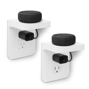 Outlet Shelf 2Pack Bathroom Wall Shelf with Built-in Cable Management Decora/... - Picture 1 of 8