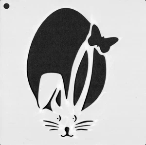 Schablonen Basteln Textilien Schablone Wand Ostern Osterei Hasen Ei Huhn # 3082 - Bild 1 von 1