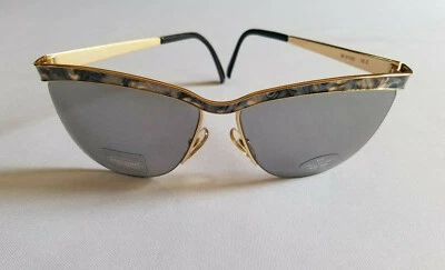 VINTAGE MISSONI OCCHIALI M310/S 18E GOLD MULTI-COLOR GRAY CATEYE SUNGLASS ITALY  - Image 1 of 4