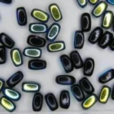 6mm Glass Rice Beads x85 Small Round Rectangle 603775 23 Colours In Tubes 288D - Image 1 of 4